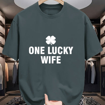 Best Wife Shirt, Wife and Husband Unisex T-Shirt/Hoodie/Sweatshirt HLT00 - Gift for wife T shirt, lucky wife   One Lucky Wife Tank Top (1)