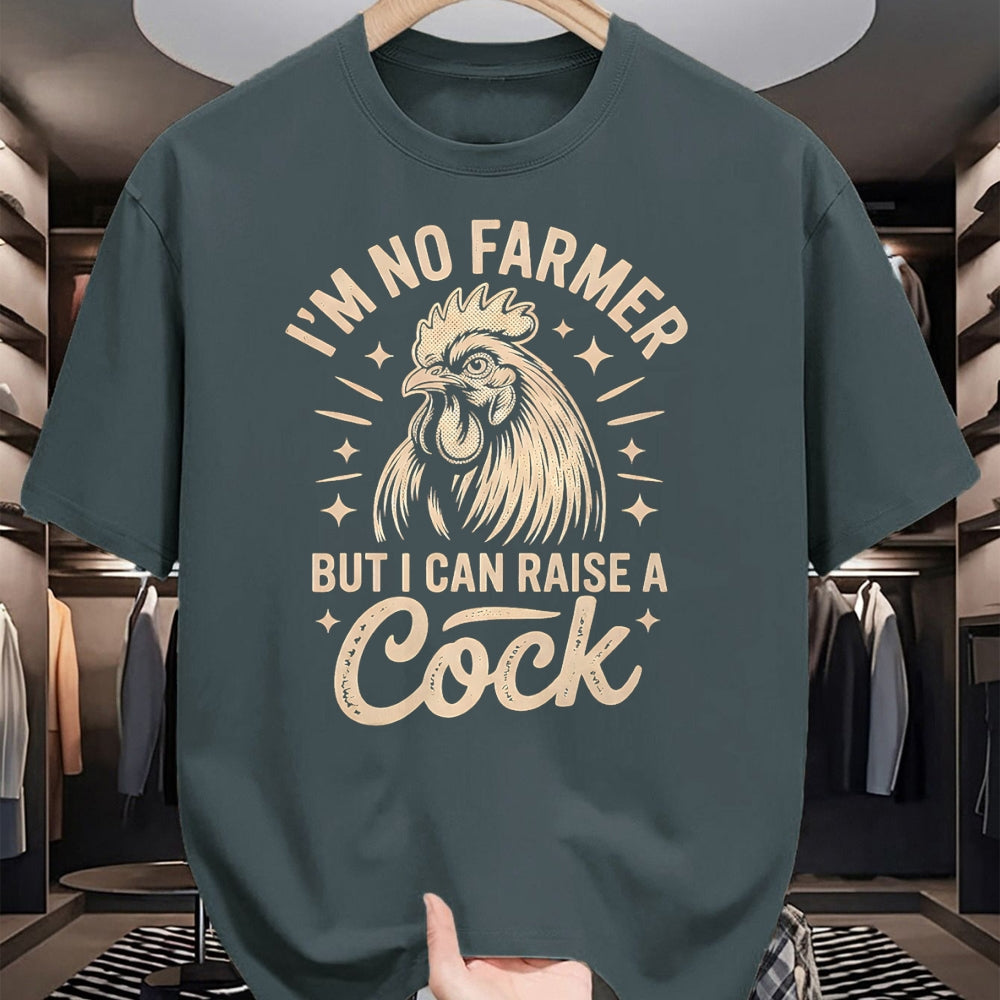 Best Farmer Life Shirt, Funny Farmer UnisexT-Shirt/Hoodie/Sweatshirt HLT00 - I'm No Farmer But I Can Raise a Cock Funny Chicken Lover Fun T-Shirt