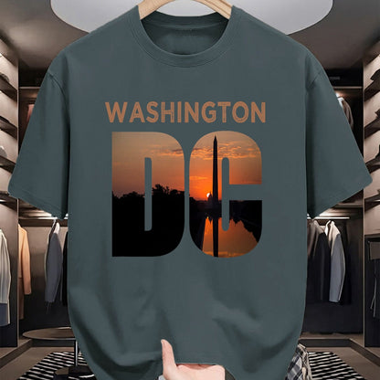 Gift for Dad Shirt, Funny Dad Unisex T-Shirt/Hoodie/Sweatshirt HLT00 – Washington DC Monument Skyline Art Vacation Souvenir Gift T-Shirt