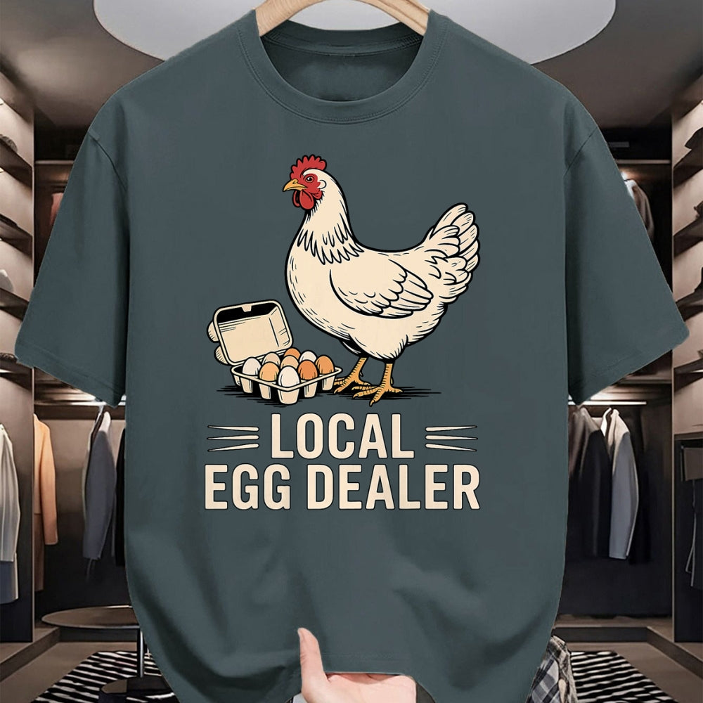 Best Farmer Life Shirt, Funny Farmer UnisexT-Shirt/Hoodie/Sweatshirt HLT00 - Vintage Local Egg Dealer Chicken Funny Farmer Easter T-Shirt
