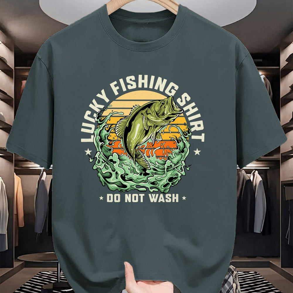 Gift for Dad Shirt, Funny Dad Unisex T-Shirt/Hoodie/Sweatshirt HLT00 – Lucky Fishing Shirt Do Not Wash Vintage Fishing Lover Gag T-Shirt