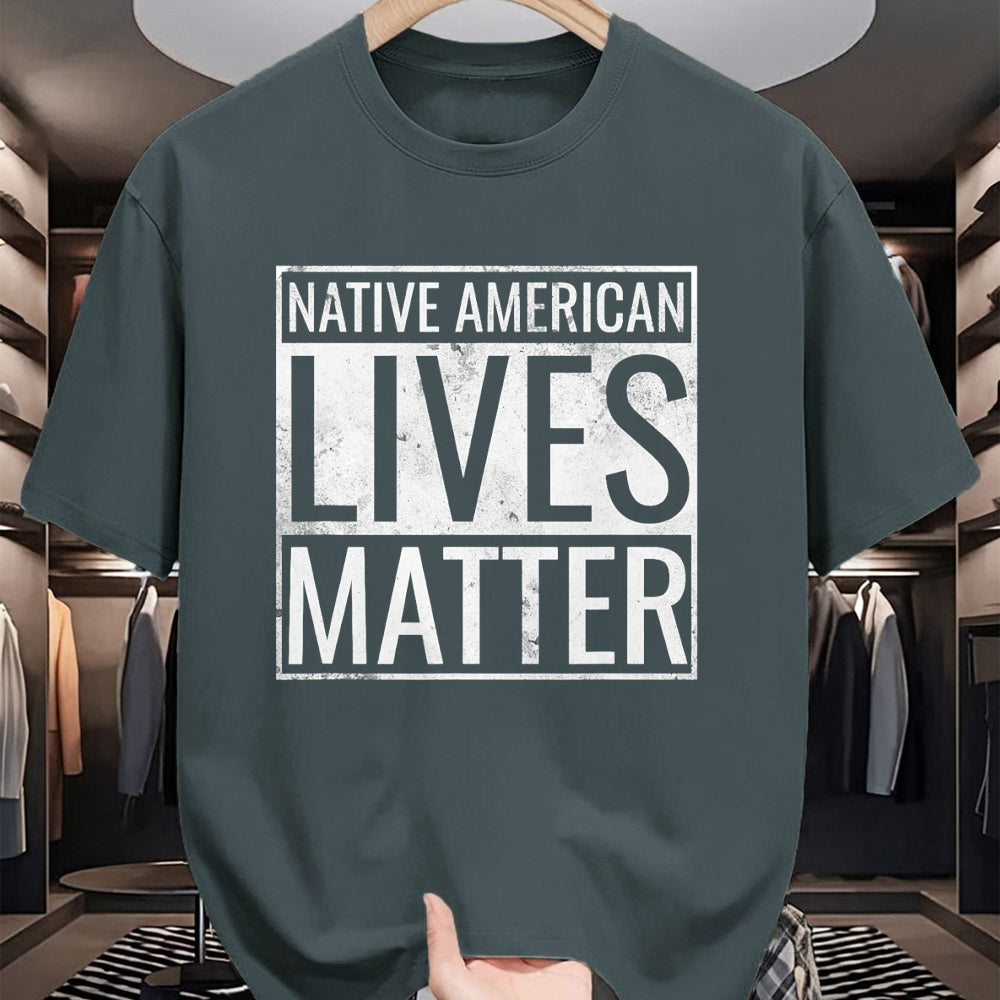 Native American T-Shirts, Vintage Native American Unisex T-Shirt/Hoodie/Sweatshirt HLT00 - Native American Lives Matter Indigenous Peoples_ Day