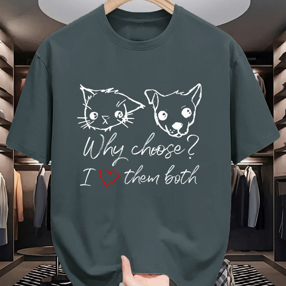 Cat Love Shirt, Funny Cat Lover Gift UnisexT-Shirt/Hoodie/Sweatshirt HLT00 - Cat and Dog Lover I Love Puppies and Kittens T-Shirt (2)