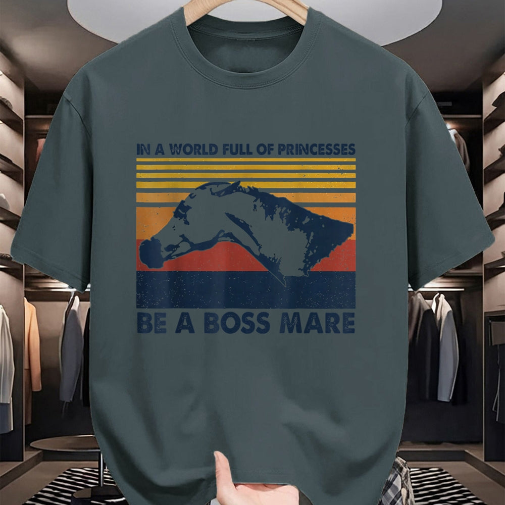 Best Horse Lover Shirt , Funny Horse UnisexT-Shirt/Hoodie/Sweatshirt HLT00 - Boss Mare Equestrian Themed Gifts for Horse Lovers T-Shirt