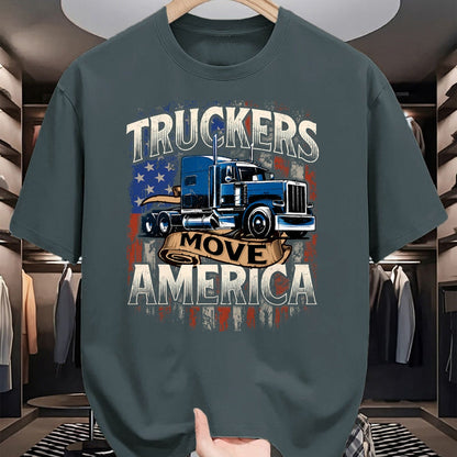 Best Truck Driver Life Shirt, Funny Trucker UnisexT-Shirt/Hoodie/Sweatshirt HLT00 - Truckers Move America - Semi Truck Driver Trucking Big Rig T-Shirt