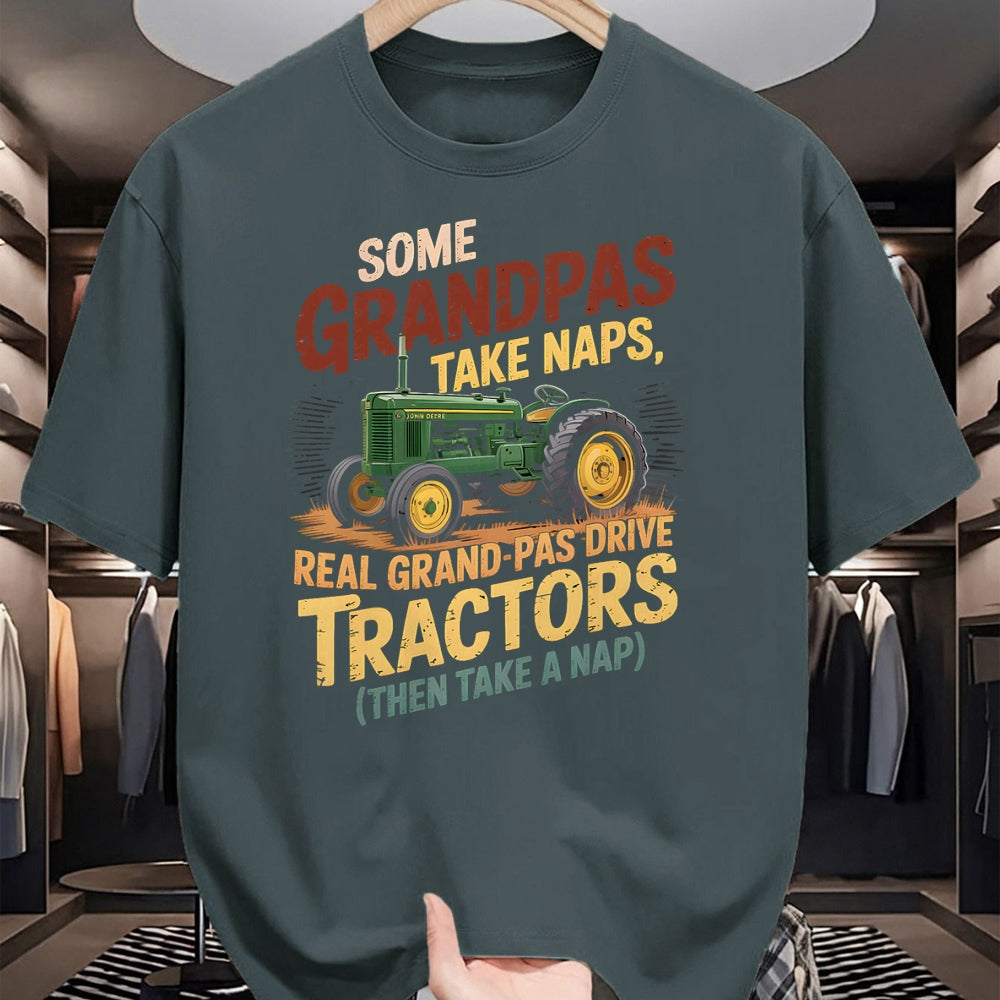Best Farmer Life Shirt, Funny Farmer UnisexT-Shirt/Hoodie/Sweatshirt HLT00 - Farmer Some Grandpas Take Naps Cool Grandpas Drive Tractor T-Shirt
