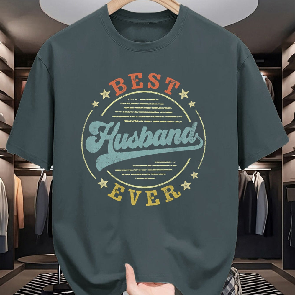 Best Wife Shirt, Wife and Husband Unisex T-Shirt/Hoodie/Sweatshirt HLT00 - Best Husband Ever Father's Day Husband Gifts Vintage Emblem T-Shirt