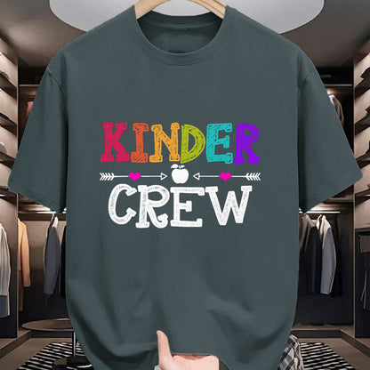Best Student Shirt, Funny Back To School UnisexT-Shirt/Hoodie/Sweatshirt HLT00 - Kinder Crew Funny Kindergarten Teacher 1st Day of School T-Shirt