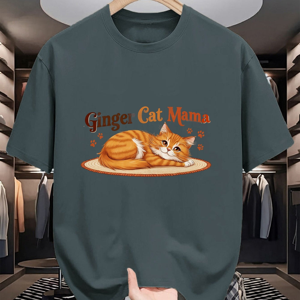 Cat Love Shirt, Funny Cat Lover Gift UnisexT-Shirt/Hoodie/Sweatshirt HLT00 - Ginger Cat Mama Ginger Mom lover Funny Gifts Cat Dad Cat Mom T-Shirt