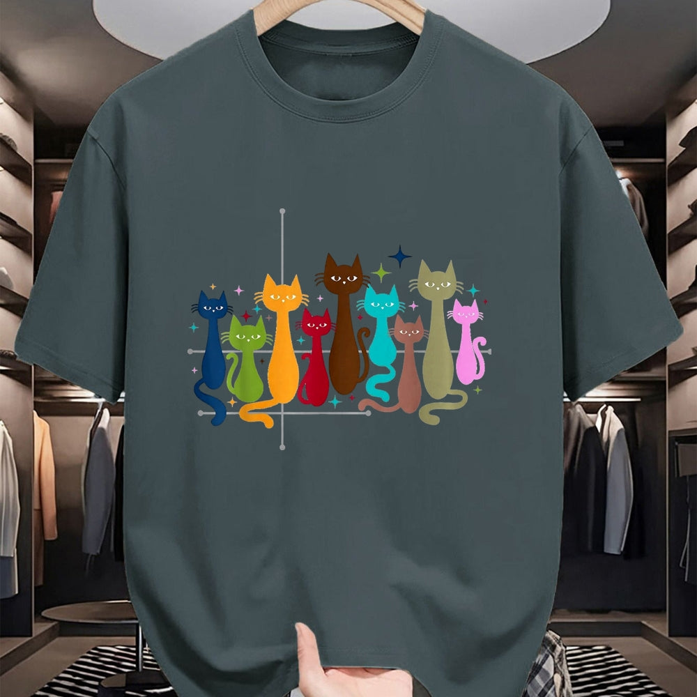 Cat Love Shirt, Funny Cat Lover Gift UnisexT-Shirt/Hoodie/Sweatshirt HLT00 - Classic Art Kitten Lover Vintage Artwork Cute Cat T-Shirt, Women, Heather Grey, X-Large