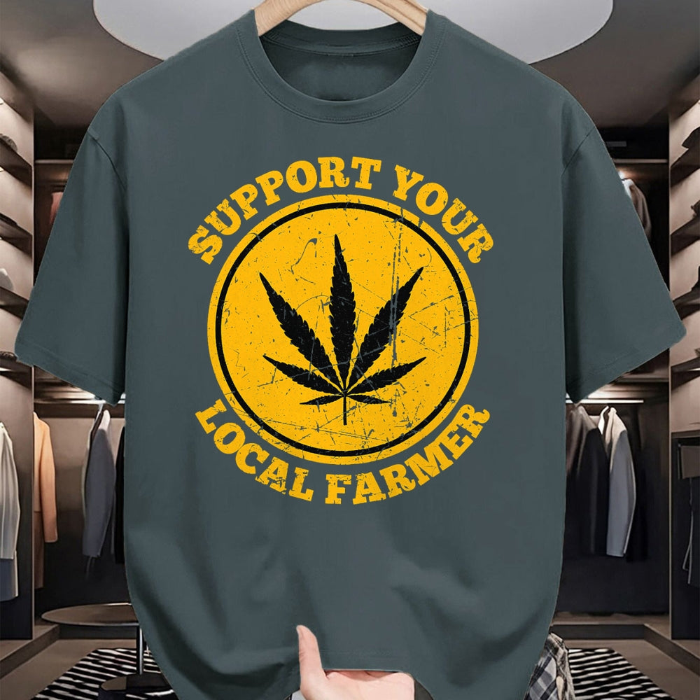 Best Farmer Life Shirt, Funny Farmer UnisexT-Shirt/Hoodie/Sweatshirt HLT00 - Retro Marijuana Support Your Local Farmer Cannabis Weed 2023 T-Shirt