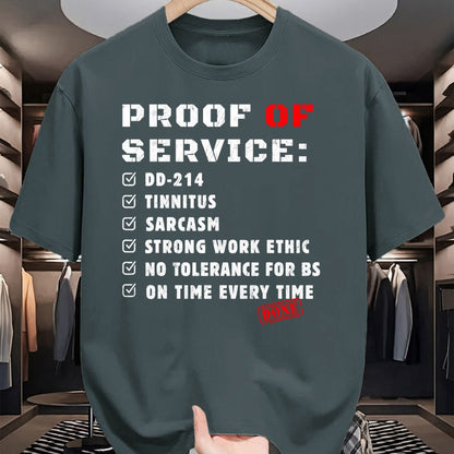 Proud Veteran Shirt, Funny Veteran UnisexT-Shirt/Hoodie/Sweatshirt HLT00 - Proof Of Service DD-214 Tinnitus Strong Work Ethic sarcasm T-Shirt