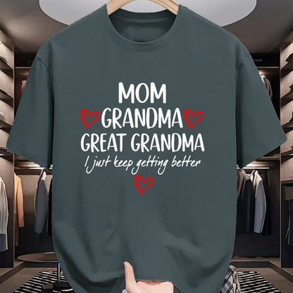 Best Grandma Shirt, Proud Grandma Unisex T-Shirt/Hoodie/Sweatshirt HLT00 - Gifts for Grandma from Grandkids Mom Grandma Great Grandma T-Shirt (1)