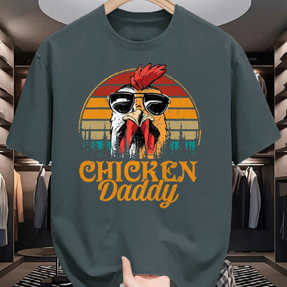 Best Farmer Life Shirt, Funny Farmer UnisexT-Shirt/Hoodie/Sweatshirt HLT00 - Chicken Daddy Vintage Poultry Farmer Funny Fathers Day Mens T-Shirt