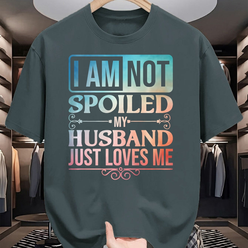 Best Wife Shirt, Wife and Husband Unisex T-Shirt/Hoodie/Sweatshirt HLT00 - Gift for wife T shirt, spoiled wife   Funny Spoiled Wife Art For Women Girls Husband Spoiled Wife Pr (25)