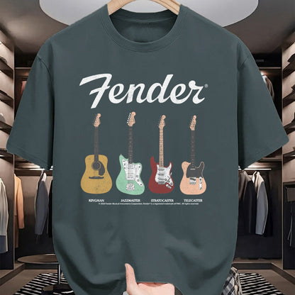 Guitar Lover Shirt, Funny Guitar UnisexT-Shirt/Hoodie/Sweatshirt HLT00 - Fender Vintage Guitar Lineup Long Sleeve T-Shirt