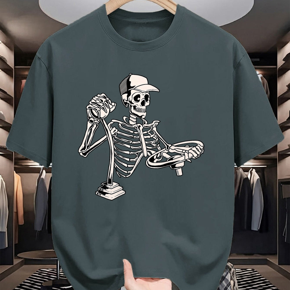 Best Truck Driver Life Shirt, Funny Trucker UnisexT-Shirt/Hoodie/Sweatshirt HLT00 - Skeleton Truck Driver - Funny Big Trucking Trucker T-Shirt