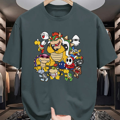 Best Wife Shirt, Wife and Husband Unisex T-Shirt/Hoodie/Sweatshirt HLT00 - Nintendo Super Mario Bowser Enemy Group Shot T-Shirt (1)