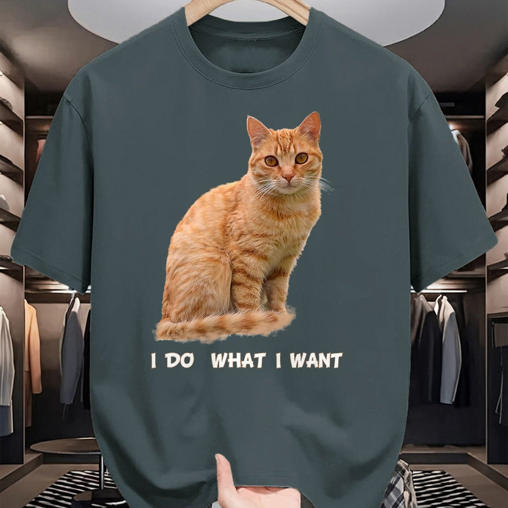 Cat Love Shirt, Funny Cat Lover Gift UnisexT-Shirt/Hoodie/Sweatshirt HLT00 - I Make What I Want Funny Orange Tabby Cat Lovers T-Shirt, Men, Orange, XX-Large