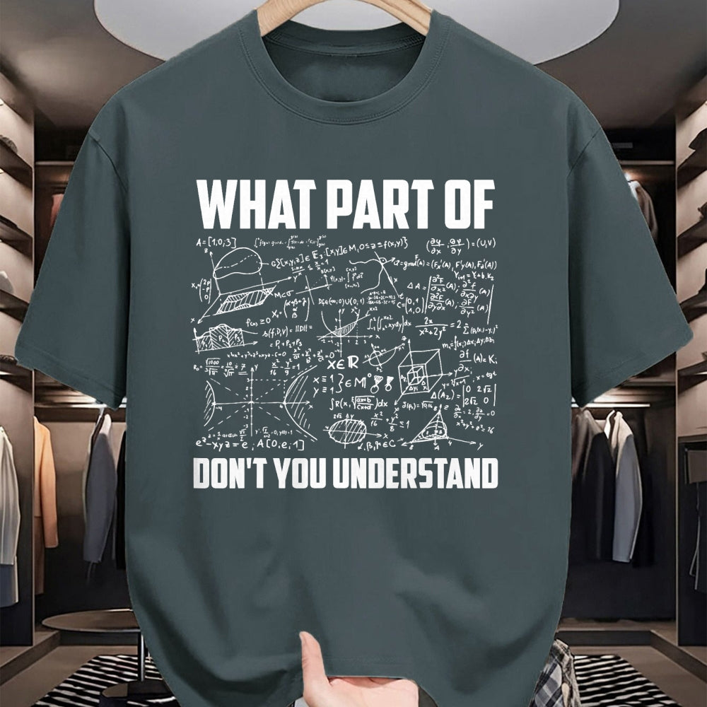 Best Mechanic Life Shirt, Funny Mechanic UnisexT-Shirt/Hoodie/Sweatshirt HLT00 - What Part Of Don't You Understand  Funny Math Teacher Gift Short Sleeve T-Shirt, Black, Small,
