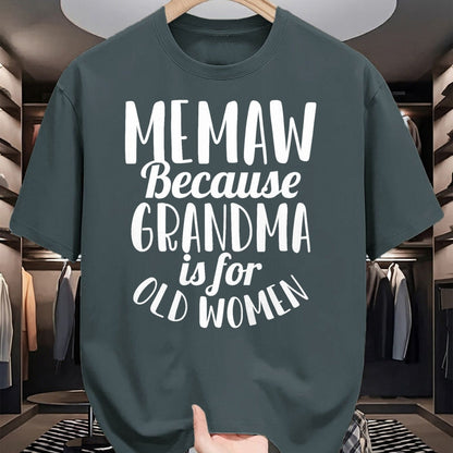 Best Grandma Shirt, Proud Grandma Unisex T-Shirt/Hoodie/Sweatshirt HLT00 - Memaw Because Grandma is for Old Women Funny Mothers Day T-Shirt (1)
