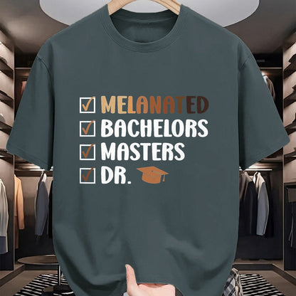 Best Doctor Shirt, Funny Doctor UnisexT-Shirt/Hoodie/Sweatshirt HLT00 - MELANATED Bachelors Masters DR. Doctor Graduation T-Shirt, Men, Black, 3X-Large