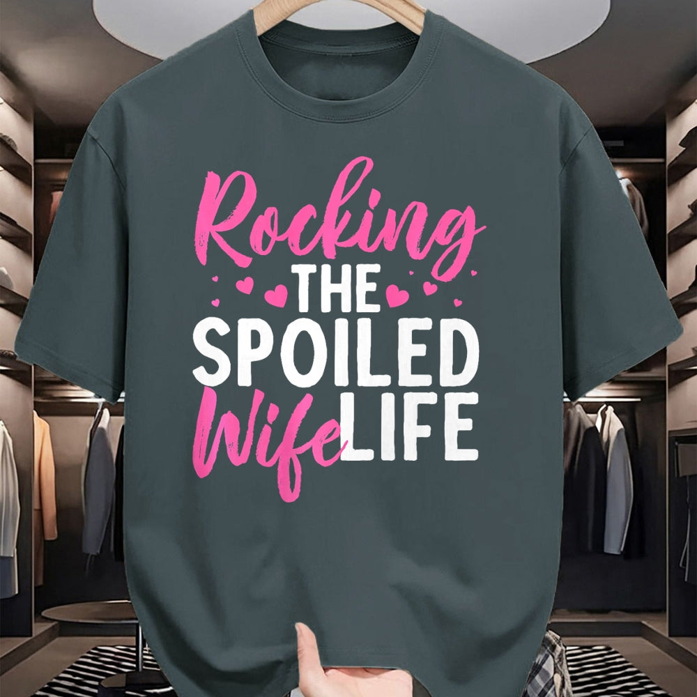 Best Wife Shirt, Wife and Husband Unisex T-Shirt/Hoodie/Sweatshirt HLT00 - Gift for wife T shirt, spoiled wife   Funny Spoiled Wife Art For Women Husband Spoiled Wife Life Pre (1)