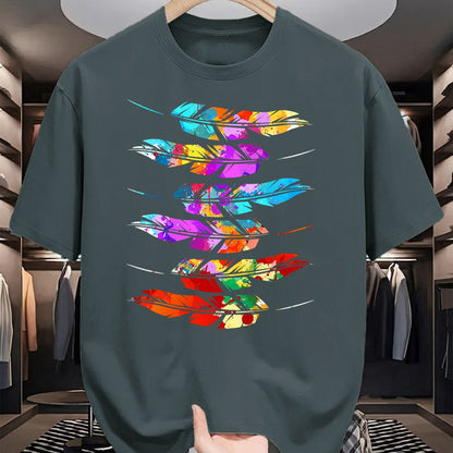 Native American T-Shirts, Vintage Native American Unisex T-Shirt/Hoodie/Sweatshirt HLT00 - Colorful Feathers American Indian Pride Native American