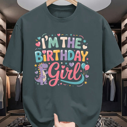 Best Dinosaur Lover Shirt, Funny Dinosaur UnisexT-Shirt/Hoodie/Sweatshirt HLT00 - I_m The Birthday Girl Dinosaur T-Rex Party Family Matching T-Shirt