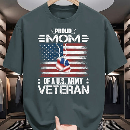 Proud Veteran Shirt, Funny Veteran UnisexT-Shirt/Hoodie/Sweatshirt HLT00 - Proud Mom of A US Army Veteran Day Family Matching T-Shirt