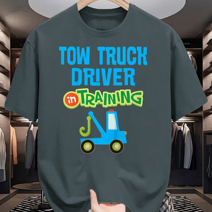 Best Truck Driver Life Shirt, Funny Trucker UnisexT-Shirt/Hoodie/Sweatshirt HLT00 - Kids Future Tow Truck Driver in Training T-Shirt