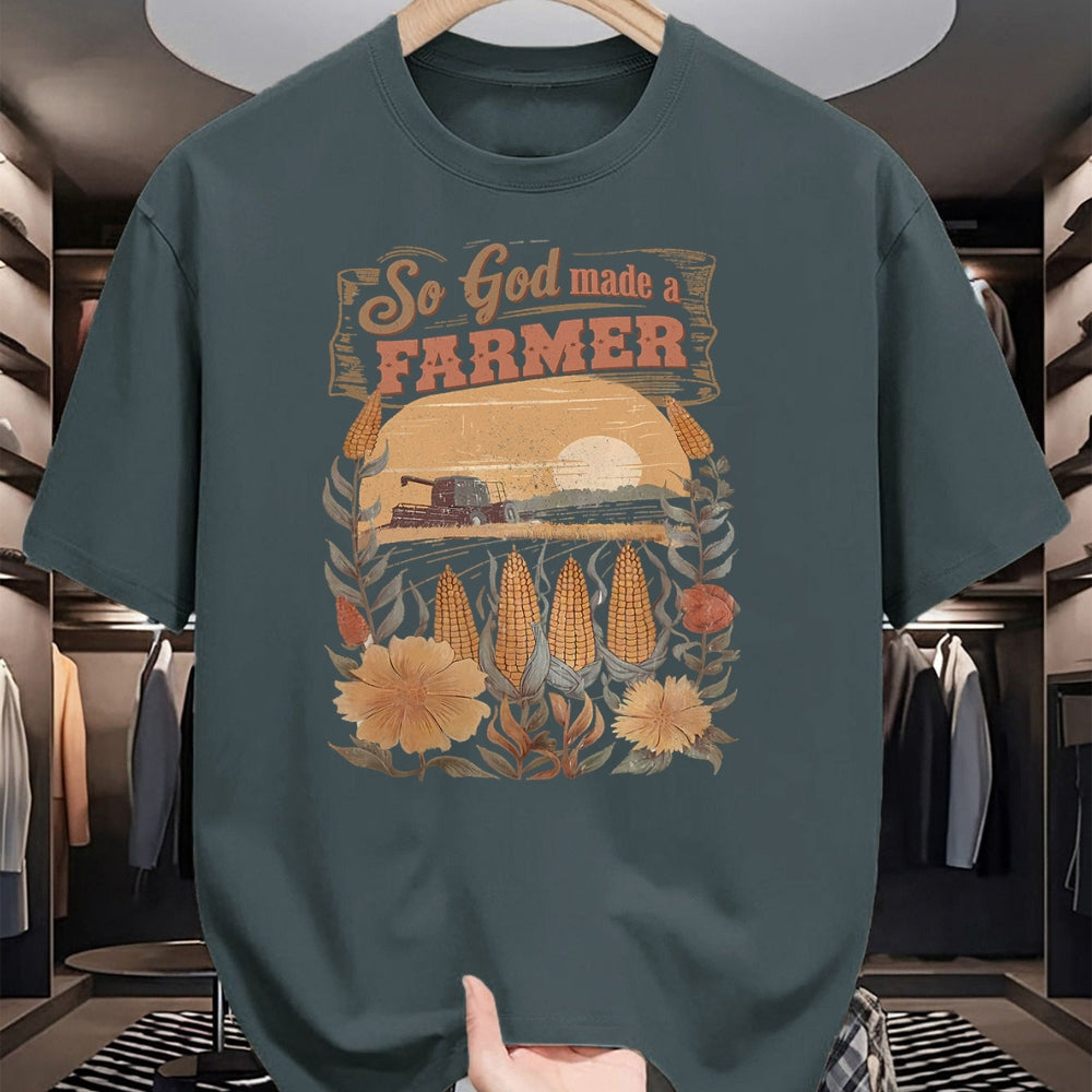 Best Farmer Life Shirt, Funny Farmer UnisexT-Shirt/Hoodie/Sweatshirt HLT00 - So God Made a Farmer Boho Flower Christian Aesthetic Summer T-Shirt