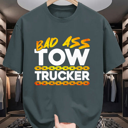 Best Truck Driver Life Shirt, Funny Trucker UnisexT-Shirt/Hoodie/Sweatshirt HLT00 - Tow Truck Driver Wrecker Bad Ass Tow Trucker T-Shirt