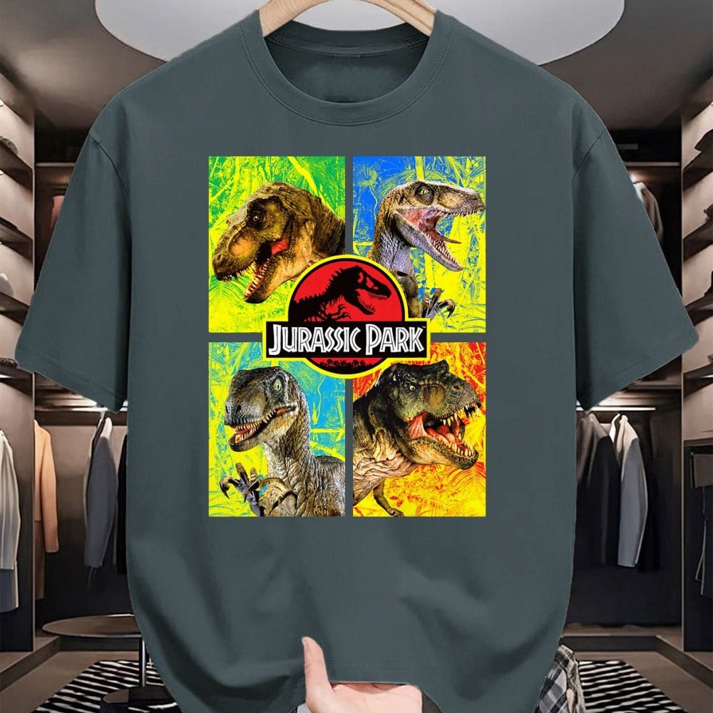 Best Dinosaur Lover Shirt, Funny Dinosaur UnisexT-Shirt/Hoodie/Sweatshirt HLT00 - Jurassic Park Four Different Dinosaur Faces Graphic T-Shirt T-Shirt