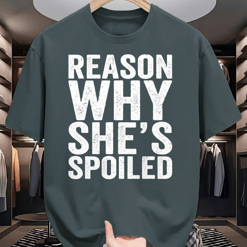 Best Wife Shirt, Wife and Husband Unisex T-Shirt/Hoodie/Sweatshirt HLT00 - Gift for wife T shirt, spoiled wife   Spoiled Reason Why She's Spoiled Funny Matching Couples T-Shir
