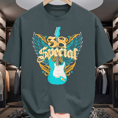 Guitar Lover Shirt, Funny Guitar UnisexT-Shirt/Hoodie/Sweatshirt HLT00 - 38 Special Guitar Wings T-Shirt