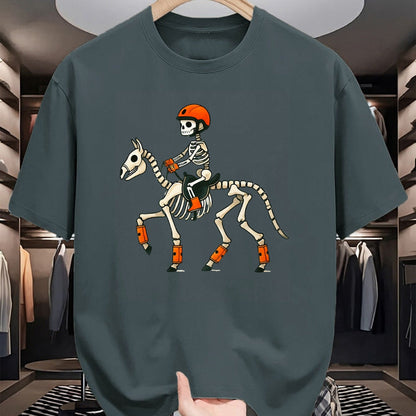 Best Horse Lover Shirt , Funny Horse UnisexT-Shirt/Hoodie/Sweatshirt HLT00 - Skeleton Horse Riding Halloween Costume Funny Boys Girl Kids T-Shirt