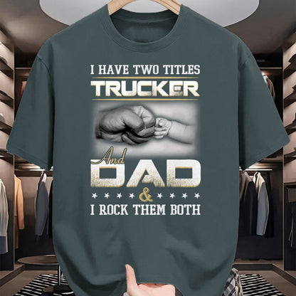 Best Truck Driver Life Shirt, Funny Trucker UnisexT-Shirt/Hoodie/Sweatshirt HLT00 - Trucker Dad Quote Design Truck Driver Trucking T-Shirt Small