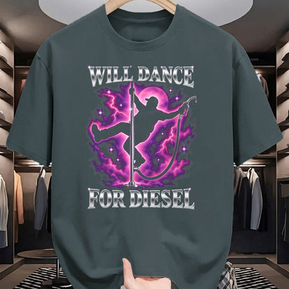 Best Truck Driver Life Shirt, Funny Trucker UnisexT-Shirt/Hoodie/Sweatshirt HLT00 - Will Dance for Diesel Funny Truck Driver Automotive Humor T-Shirt (2)
