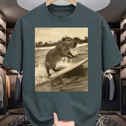 Cute Capybara Shirt, Funny Capybara Unisex T-Shirt/Hoodie/Sweatshirt HLT00 - Funny Graphic Capybara Long Sleeve T-Shirt (8)