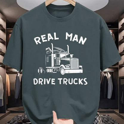 Best Truck Driver Life Shirt, Funny Trucker UnisexT-Shirt/Hoodie/Sweatshirt HLT00 - Truck Driver Real Men Drive Trucks semi-Trailer Trucker Job T-Shirt