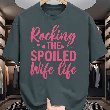 Best Wife Shirt, Wife and Husband Unisex T-Shirt/Hoodie/Sweatshirt HLT00 - Gift for wife T shirt, spoiled wife   Funny Spoiled Wife Art For Women Girls Husband Spoiled Wife Lo