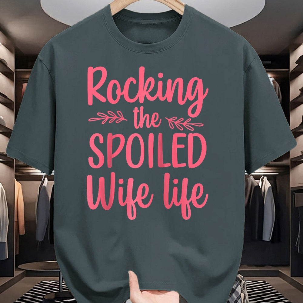Best Wife Shirt, Wife and Husband Unisex T-Shirt/Hoodie/Sweatshirt HLT00 - Gift for wife T shirt, spoiled wife   Funny Spoiled Wife Art For Women Girls Husband Spoiled Wife Ra (3)