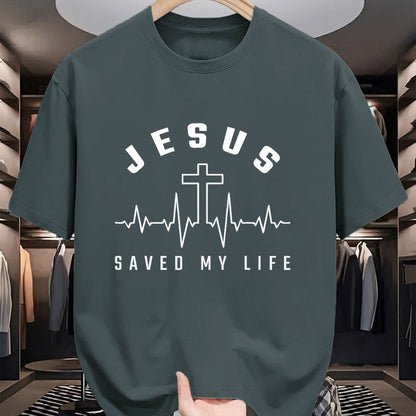 Christian Tee, Christian Faith Unisex T-Shirt/Hoodie/Sweatshirt HLT00 - Jesus Christ Christianity Gifts Jesus Saved My Life T-Shirt