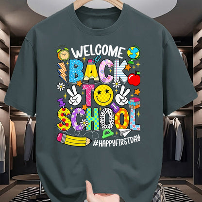 Best Student Shirt, Funny Back To School UnisexT-Shirt/Hoodie/Sweatshirt HLT00 - Welcome Back to School Happy First Day of School Teacher Kid T-Shirt, Men, Black, 3X-Large (1)