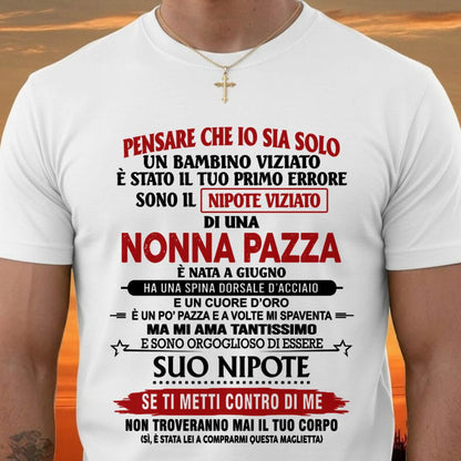 NONNA PAZZA NATA A GIUGNO – NIPOTE VIZIATO – DALLA NONNA - TLEE06 (SKU2605-334-06)