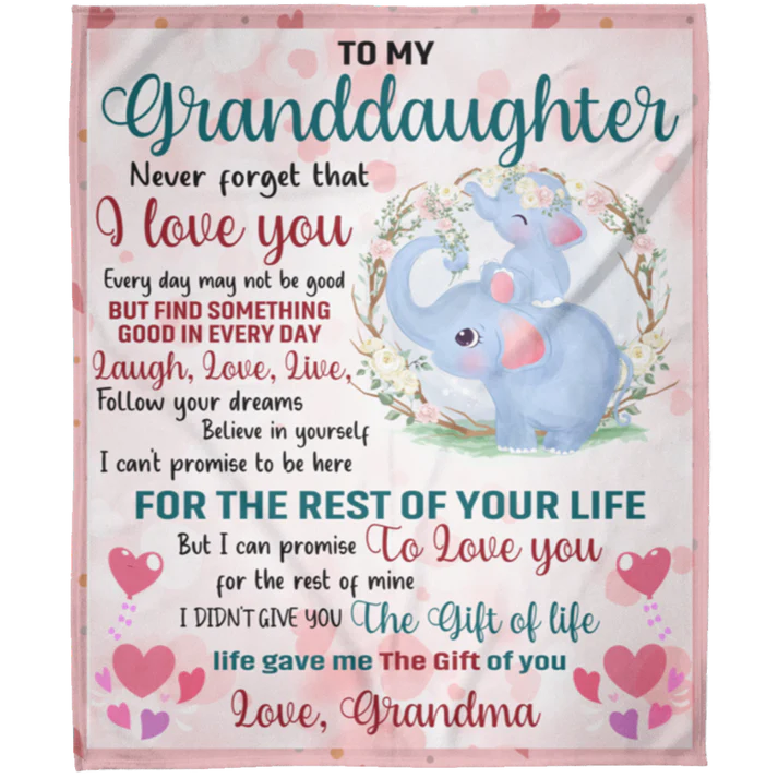 Special Gift For Your Granddaughter Blanket - From Grandma