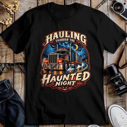 Best Truck Driver Life Shirt, Funny Trucker UnisexT-Shirt/Hoodie/Sweatshirt HLT00 - Halloween Trucker Haunted Highway Semi Truck Driver Spooky T-Shirt