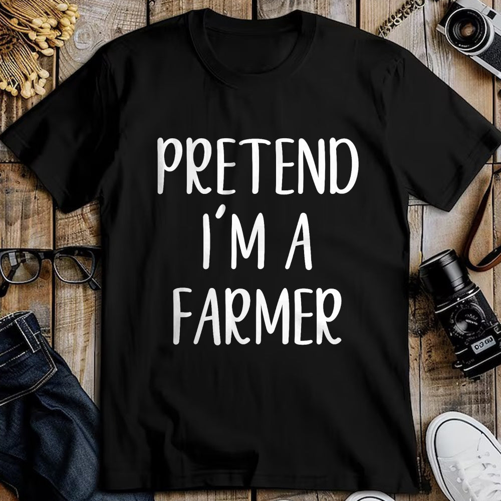 Best Farmer Life Shirt, Funny Farmer UnisexT-Shirt/Hoodie/Sweatshirt HLT00 - Pretend I'm A Farmer Costume Halloween Funny Easy Adult Kid T-Shirt