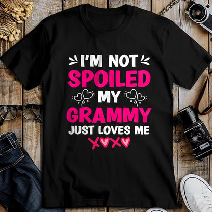 Best Wife Shirt, Wife and Husband Unisex T-Shirt/Hoodie/Sweatshirt HLT00 - I'm Not Spoiled My Grammy Just Loves Me Granddaughter Girls T-Shirt
